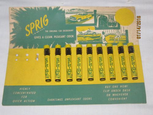 1 vintage sprig the original car deodorant bottle off the original store display