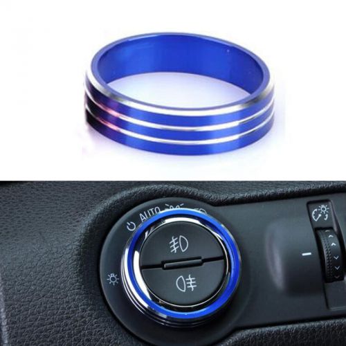 Blue decorative head light switch button cover ring trim frame for cruze 09-2014