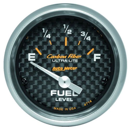 Auto meter 4714 carbon fiber; electric fuel level gauge