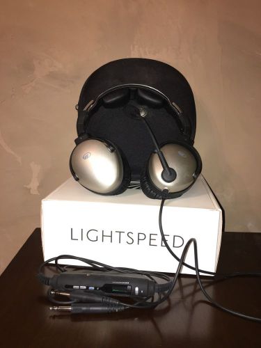 Lightspeed aviation - zulu anr headset - battery powered ga