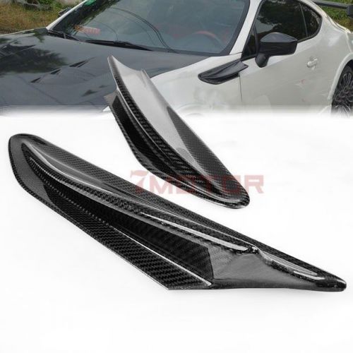 Carbon fiber side fender vent shark fin cover trim for scion fr-s/toyota gt86 7m