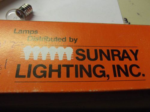 Lot of 14 sunray lighting #89 miniature lamp / bulbs ,8w, g6, 13v, ba15s