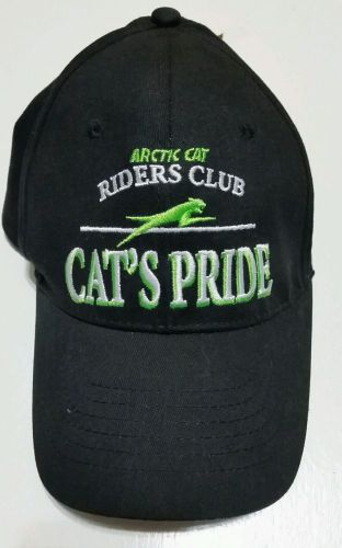 New oem arctic cat cats pride riders club adjustable ball cap hat green black