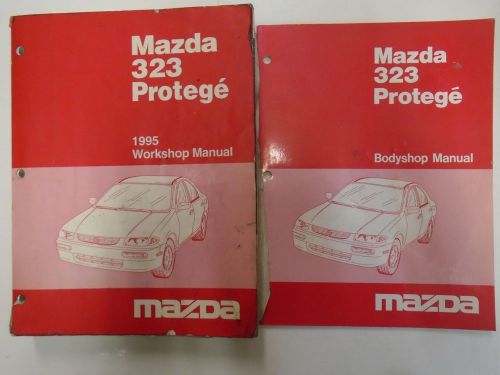 1995 mazda 323 protege service repair shop manual set factory books oem damaged