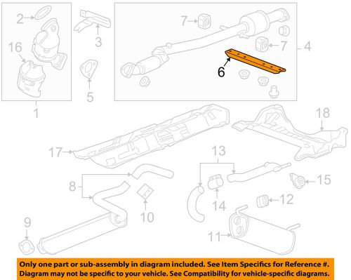 Gm oem exhaust-converter &amp; pipe bracket 13258290