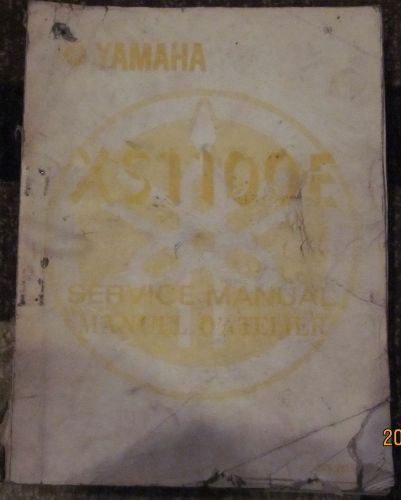 Genuine yamaha service manual xs1100e nov 1977