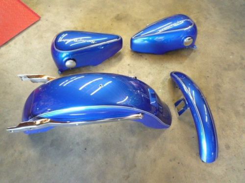 1970-1984 shovelhead tank fender complete tin