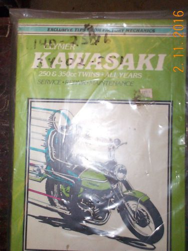 Nos clymer manual #m352 kawasaki 66-68 250 &amp; 350 twins a1, a1ss, a1r, a7ss &amp; a7r