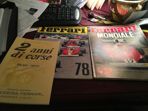 Ferrari year books 1975,1978,1930-3