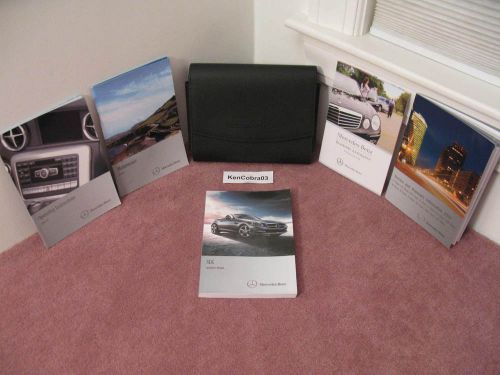 2012 mercedes benz slk class models owners manual set w case oem 6/pc