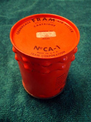 Vintage fram ca-1 crankcase breather filter metal screw on