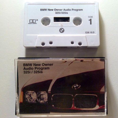 1994 bmw e36 new owner audio program cassette tape 325i/convertible 325is