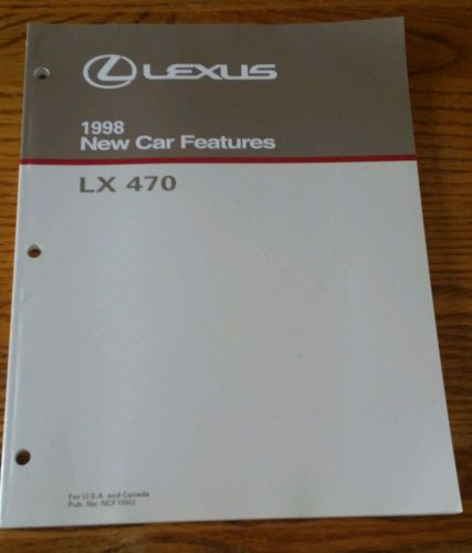 Lexus 1998 lx 470 new car features pub. no. ncf155u euc nice