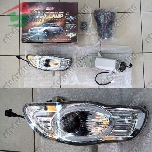 Projector fog lamps lights toyota camry 2005-2006 with led ring