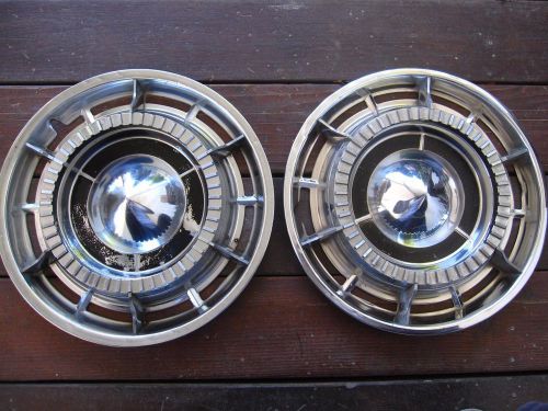 1960 buick electra 225 deluxe 15&#034; hubcap hub cap wheel cover, set of two