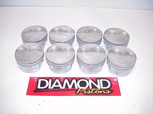 8 diamond superlite flatop pistons 4.145-1.062&#034; ch for 927 pin for sb chevy r24