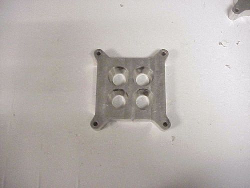 Billet aluminum 1&#034; thick 4 hole tapered holley carburetor spacer mh52