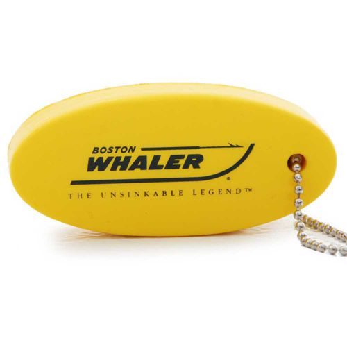 Boston whaler boats bright yellow floating key chain floatie