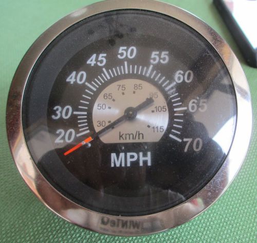 Teleflex marine speedometer mph 0-70 #67858 nice no reserve