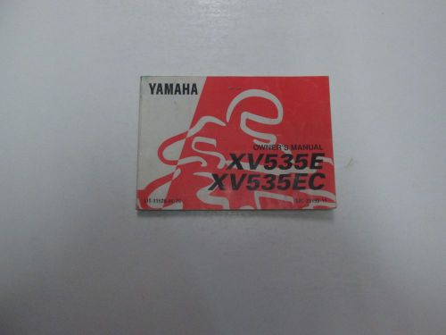 1993 yamaha xv535e xv535ec owners manual water damaged worn factory oem ***