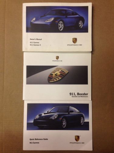 2002 porsche 911 carrera owner&#039;s manual