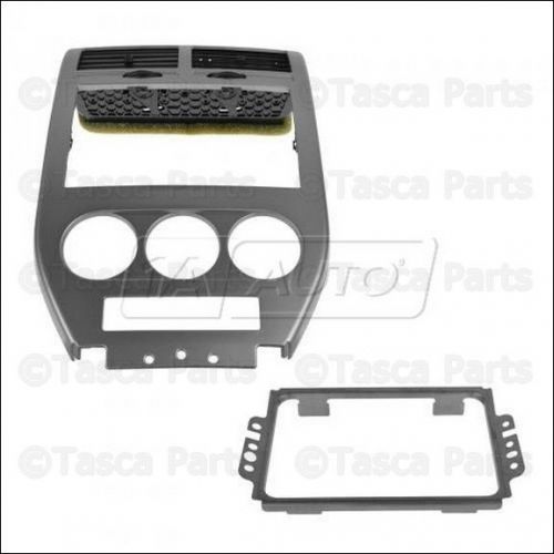 New oem mopar alloy silver metallic radio installation kit 2007 compass patriot