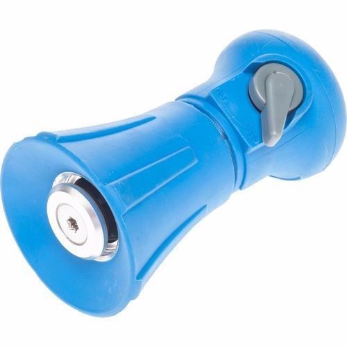 Marine raider adjustable hose nozzle, rubber coated protection, fan to jet spray