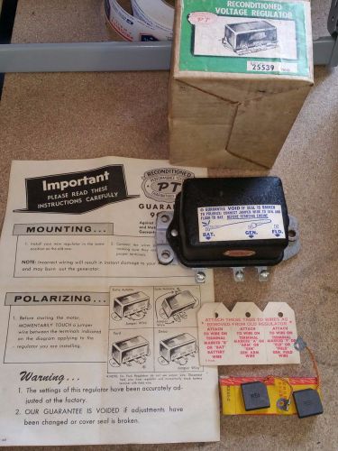 Pt performance tested vr15 alternator voltage regulator w/box, instructions ++