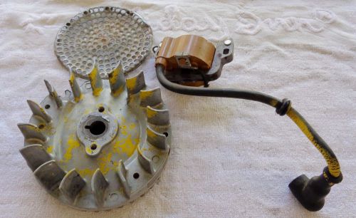 Vintage go kart chainsaw mcculloch mc 5 d-36 flywheel, coil, screen