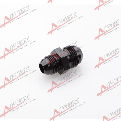 An -12 (an12) to an -10 (an10) straight reducer adapter fitting black