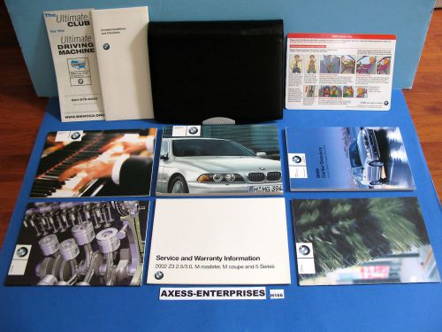 2002 bmw e60 525i 530i 540i sedan + wagon owners manuals drivers books set h166