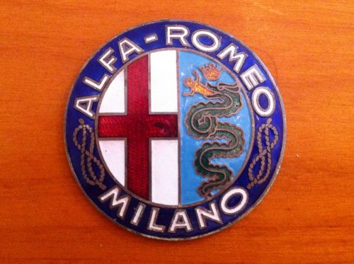 Alfa romeo cloisonne badge