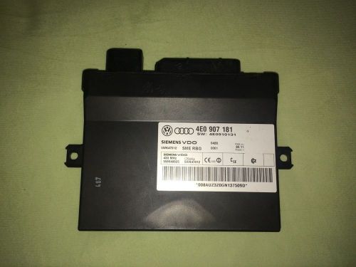 Audi a8 s8 4e entry start kessy control unit steuergerät h12 mmi 3g 4e0907181