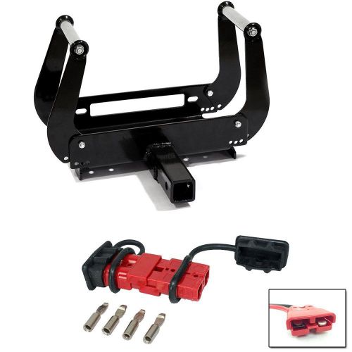 Tuff stuff adjustable winch mobile mount &amp; 12v quick connect &amp; disconnect plug