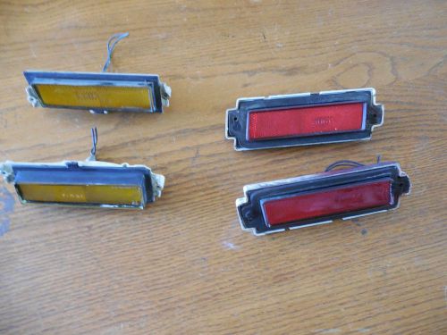 1981-88 el camino cutlass 442 monte carlo ss set of 4 clearance lights,amber,red