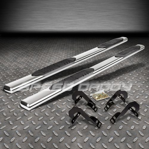 09-14 ford f150/lobo crew cab truck stainless polished 5&#034;oval nerf side step bar