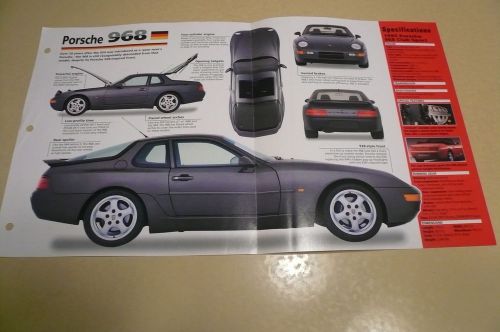 1995 porsche 968 imp brochure - group 7, number 7