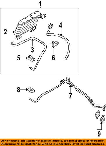 Ford oem al2z7b028a transmission oil cooler-cooler line