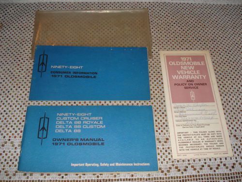 1971 oldsmobile owners manual plus extras original big