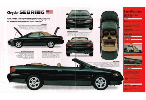 1998 chrysler sebring imp brochure