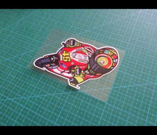 Valentino rossi 46 ducati monster superbike reflective motogp decal #13