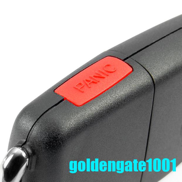 Hot New 3 Button+Panic Flip Remote Key Shell Case Fit For VW Passat Golf Jetta, US $16.19, image 2