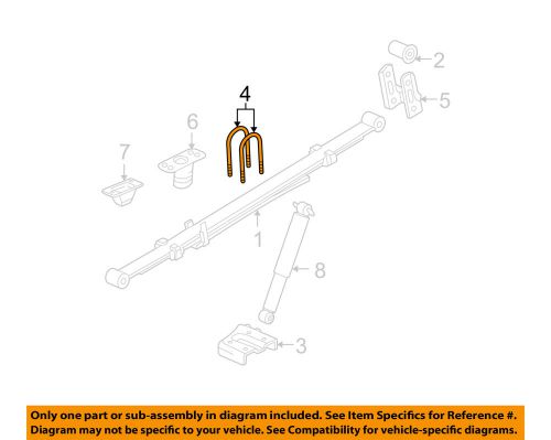 Gm oem rear suspension-u-bolt 11609235