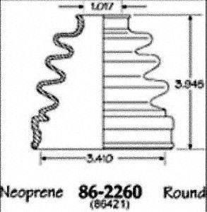 Empi 86-2260d cv boot kit