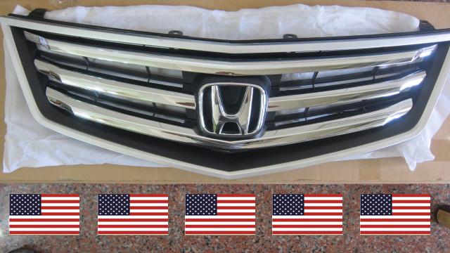 The genuine jdm 2008 2010 accord cu2 type s honda front grille acura tsx