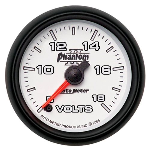 Auto meter 7591 phantom ii; electric voltmeter gauge