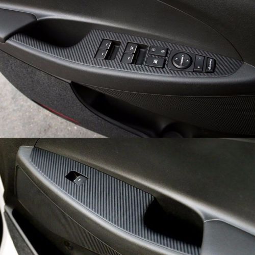 Window button / switch black carbon decals sticker for 2016 hyundai tucson