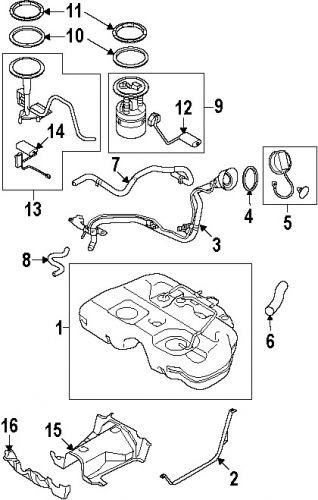 Nissan 25060ca00c genuine oem fuel sender unit