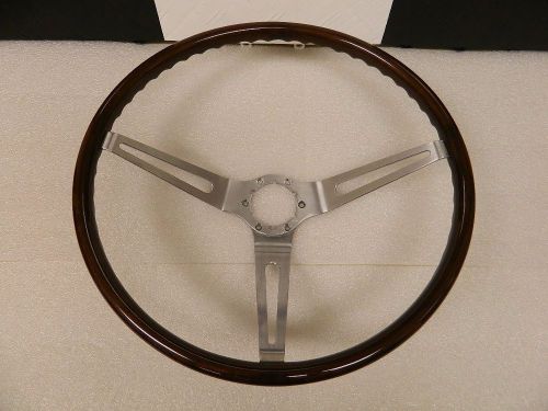 Restored original gm 1967-68 corvette 16&#034; steering wheel walnut mint condition