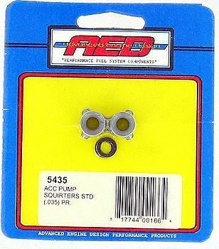 Aed holley carb accelerator pump squirters .035 2 per pk carburetor pump nozzle